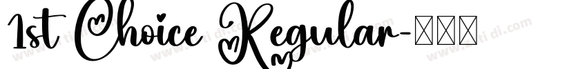 1st Choice Regular字体转换
